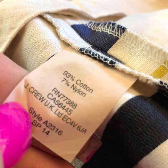 J. Crew strip multi colored skirt - Picture 6 of 7